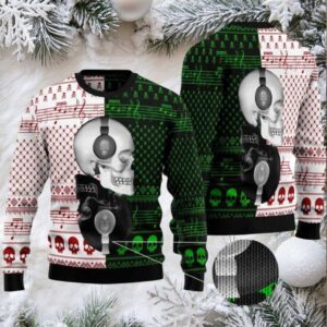 2025 Skull Yin Yang Ugly Christmas Sweater Mens Womens For Sale
