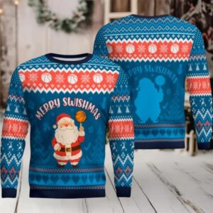 2026 Christmas Merry Swishmas Basketball Ugly Sweater Men Women For Sale 2026 Christmas Merry Swishmas Basketball Ugly Sweater Men Women For Sale
