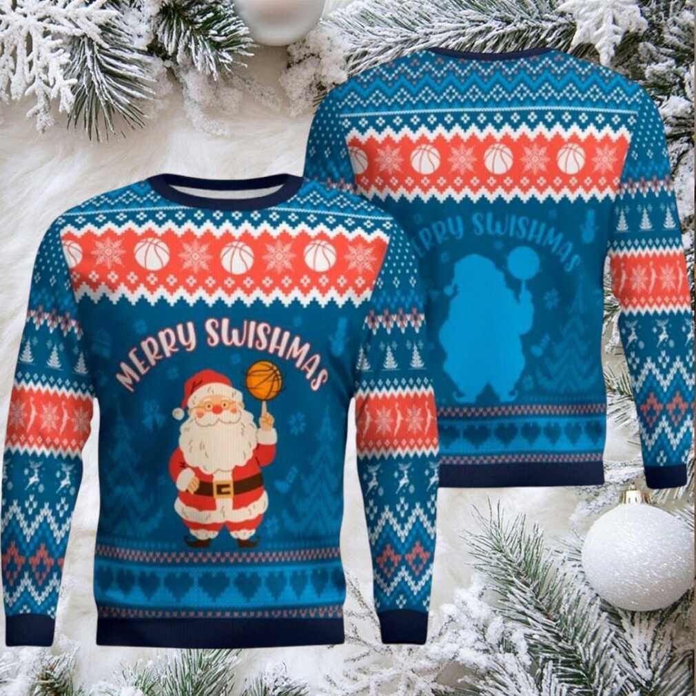 2026 Christmas Merry Swishmas Basketball Ugly Sweater Men Women For Sale 2026 Christmas Merry Swishmas Basketball Ugly Sweater Men Women For Sale
