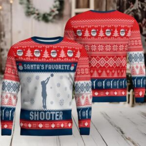 2026 Christmas Santas Favorite Shooter Ugly Sweater Men Women For Sale