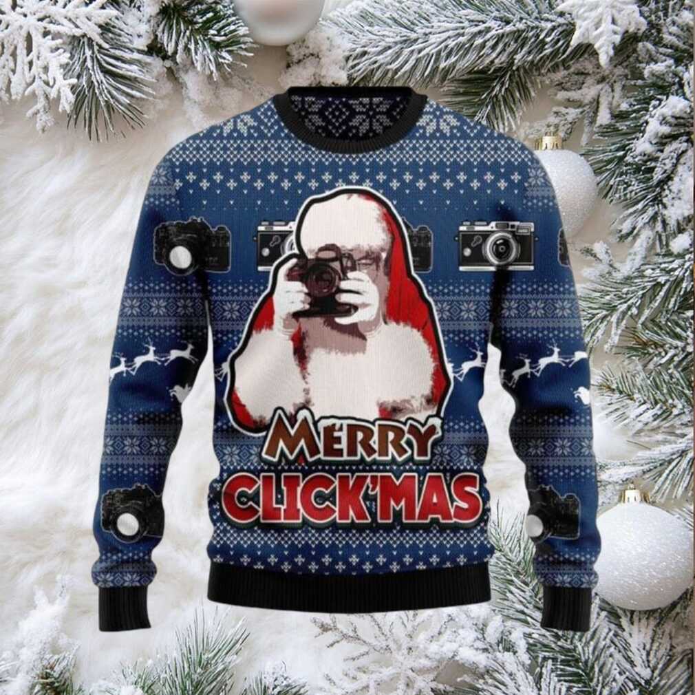 3D Merry Clickmas Funny Ugly Christmas Sweater 3D Merry Clickmas Funny Ugly Christmas Sweater