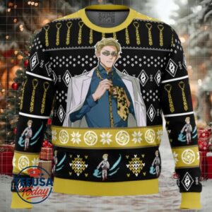 7 3 Sorcerer Nanami Kento Jujutsu Kaisen Ugly Christmas Sweater