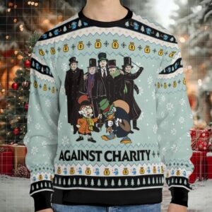 Against Charity Ugly Christmas Sweatshirt