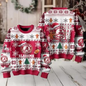 Alabama Crimson Tide They Not Like Us Ugly Christmas Sweater Mens Womens For Sale