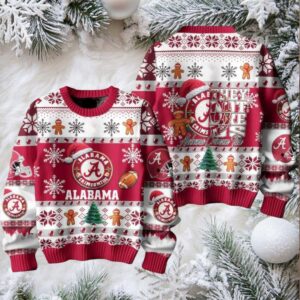 Alabama Crimson Tide They Not Like Us Ugly Christmas Sweater Mens Womens For Sale