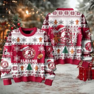 Alabama Crimson Tide They Not Like Us Ugly Christmas Sweater Mens Womens For Sale