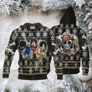 Asl Pirates Ugly Christmas Sweater One Piece Anime 1k486 Fan Gift Stylist Unisex Cartoon Graphic Outfits Aop 3d Hoodie,