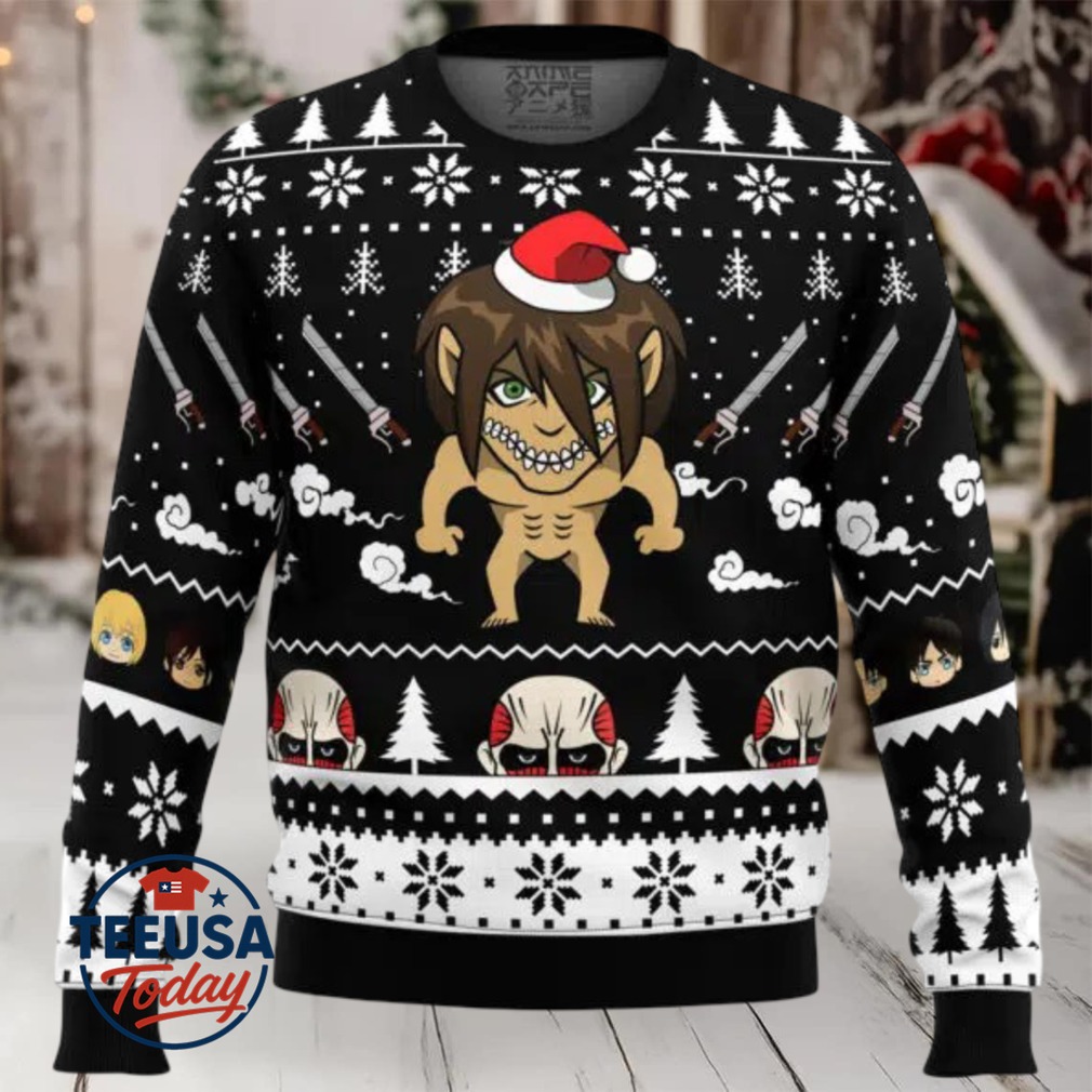 Attack Titan Attack On Titan Ugly Christmas Sweater Attack Titan Attack On Titan Ugly Christmas Sweater