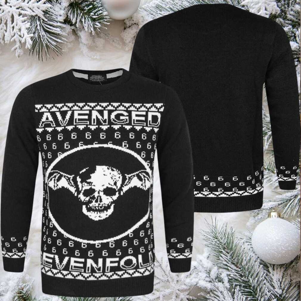 Avenged Sevenfold Deathbat Christmas Jumper