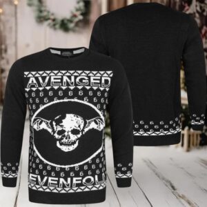 Avenged Sevenfold Deathbat Big Symbol Unisex Christmas Jumper Ugly Sweater