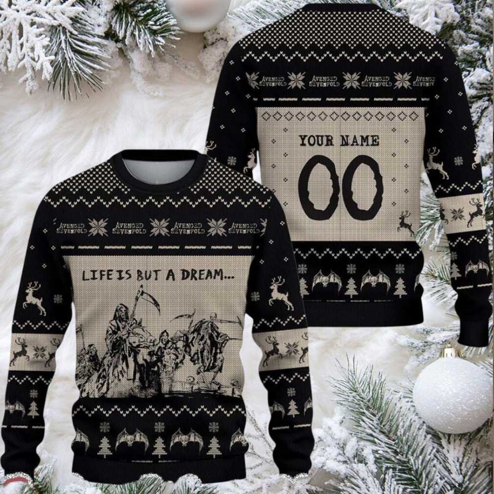Avenged Sevenfold Life Is A Dream Personalized 2025 Christmas Ugly Sweater