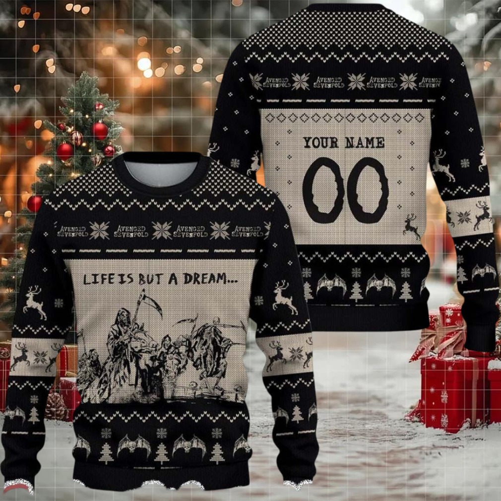 Avenged Sevenfold Life Is A Dream Personalized 2025 Christmas Ugly Sweater