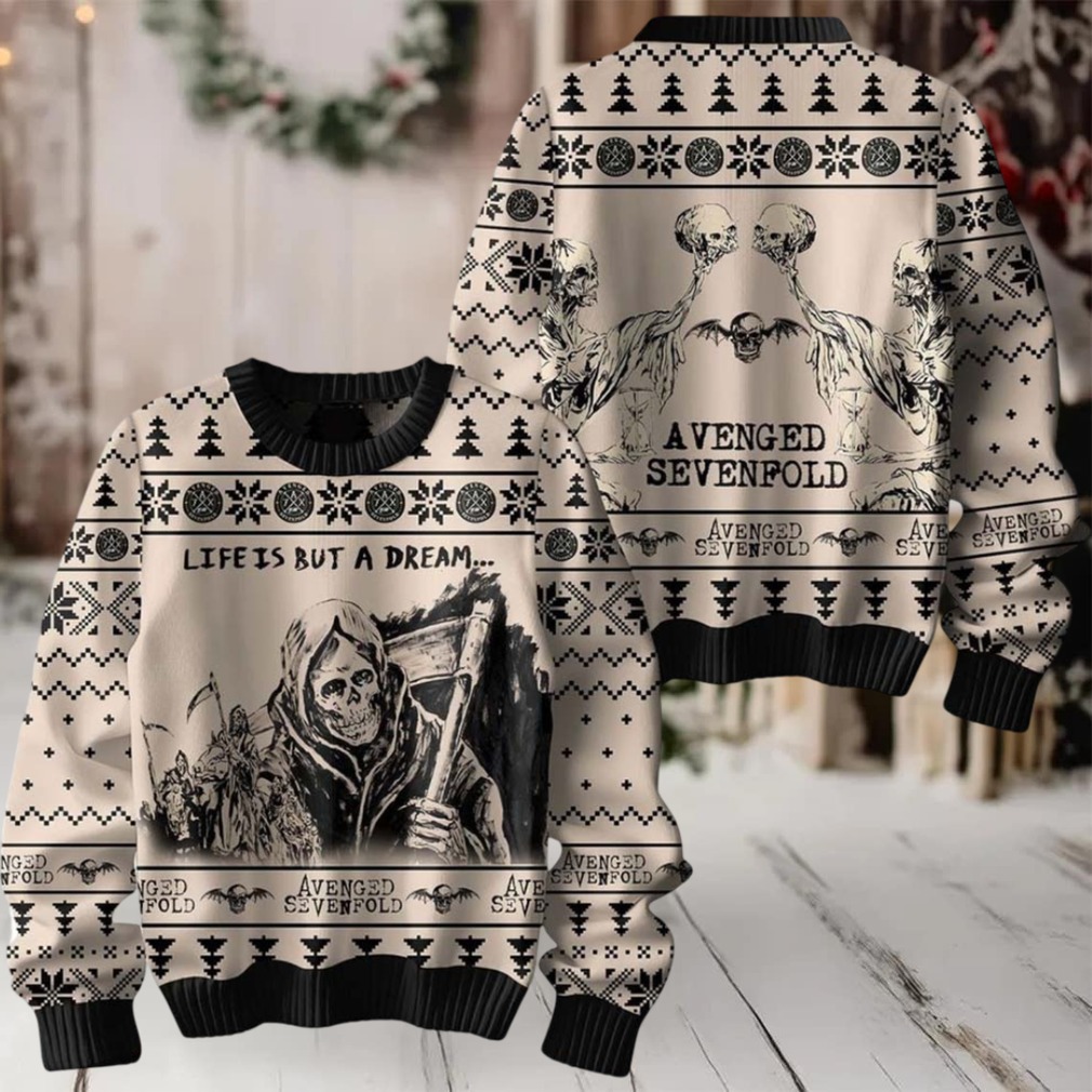 Avenged Sevenfold Life Is But A Dream The Reaper 2025 Xmas Gift Ugly Christmas Sweater Avenged Sevenfold Life Is But A Dream The Reaper 2025 Xmas Gift Ugly Christmas Sweater