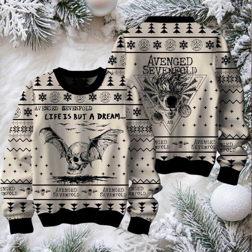 Avenged Sevenfold The Death Bat Holiday Gift Knitted Xmas Ugly Sweater