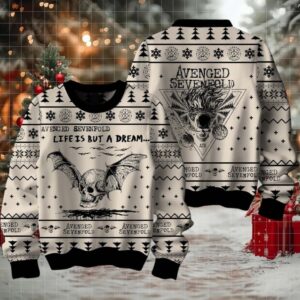 Avenged Sevenfold The Death Bat Holiday Gift Knitted Xmas Ugly Sweater