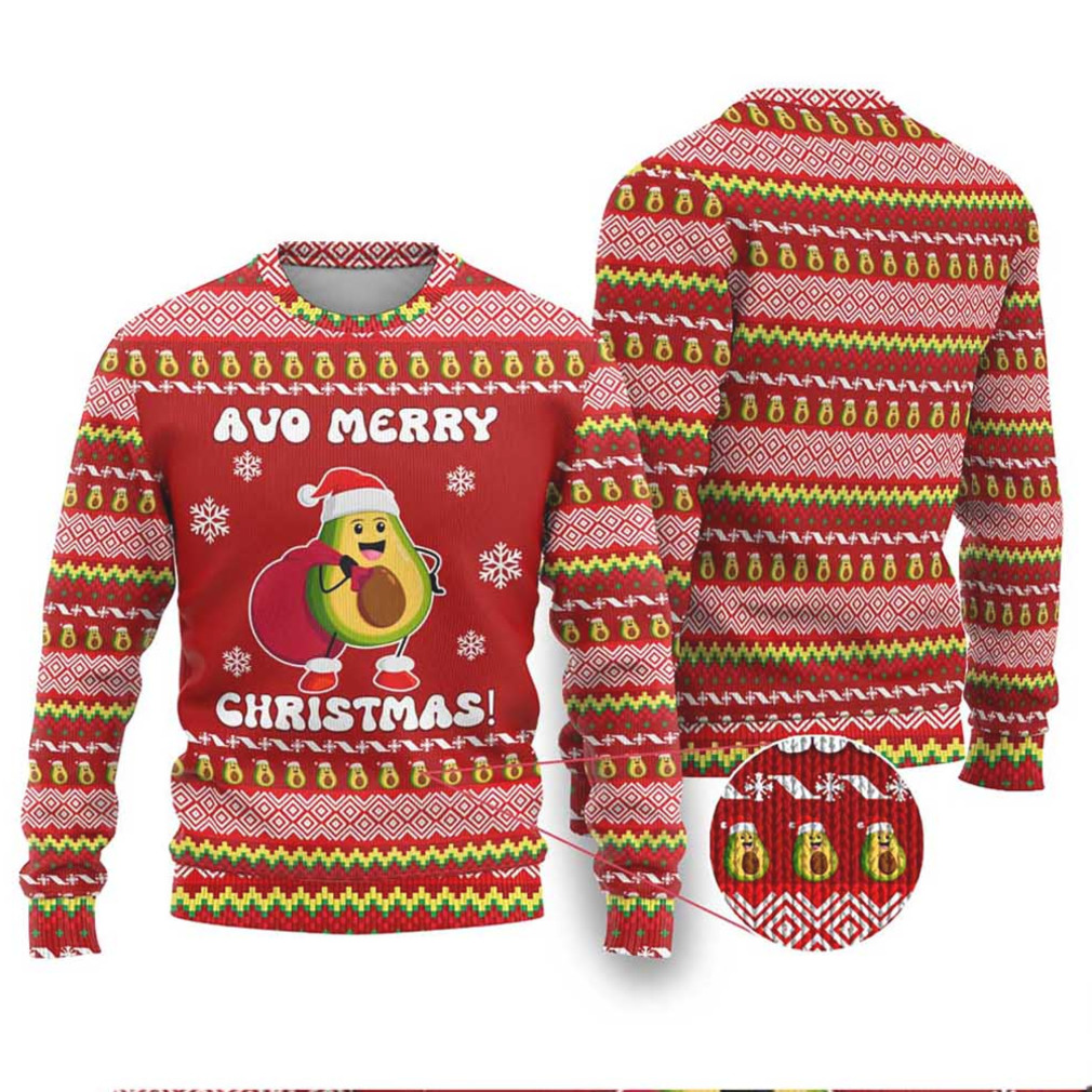 Avo Merry Christmas Ugly Christmas Sweater Xmas Holiday Patterns