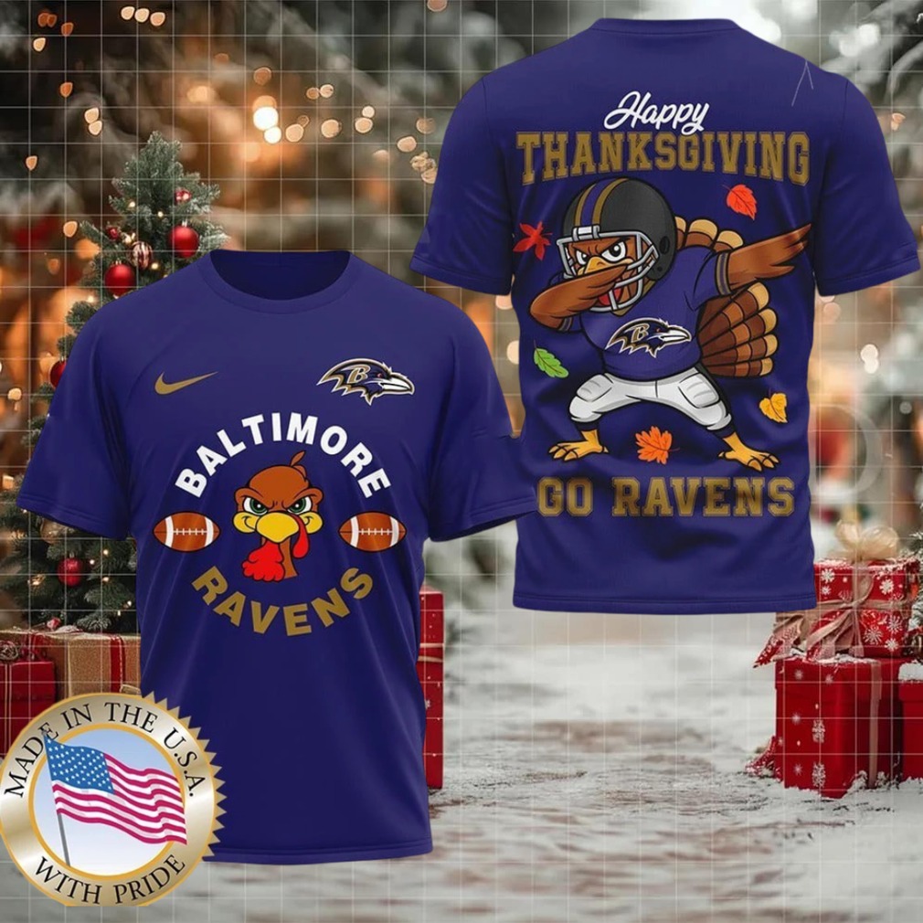 Baltimore Ravens NFL Turkey Game Happy Thanksgiving Shirt Baltimore Ravens NFL Turkey Game Happy Thanksgiving Shirt