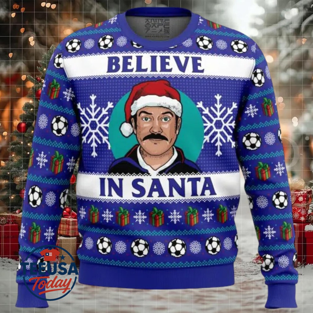 Believe Ted Lasso Ugly Christmas Sweater Believe Ted Lasso Ugly Christmas Sweater