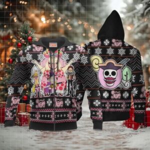 Big Mom Pirates Ugly Christmas Sweater One Piece Anime 1k493 Fan Gift Stylist Unisex Cartoon Graphic Outfits Aop 3d Hoodie (1)