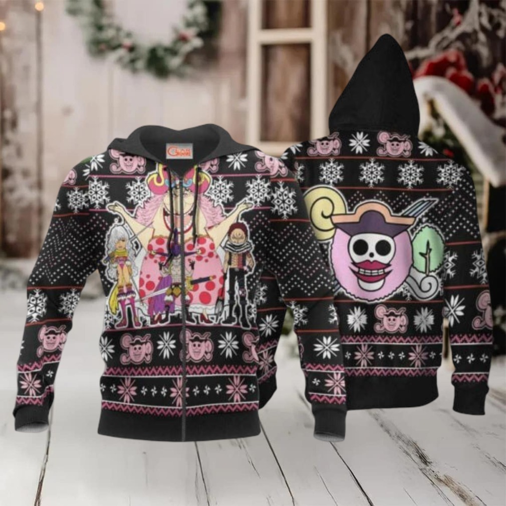 Big Mom Pirates Ugly Christmas Sweater One Piece Anime 1k493 Fan Gift Stylist Unisex Cartoon Graphic Outfits Aop 3d Hoodie