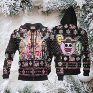 Big Mom Pirates Ugly Christmas Sweater One Piece Anime 1k493 Fan Gift Stylist Unisex Cartoon Graphic Outfits Aop 3d Hoodie
