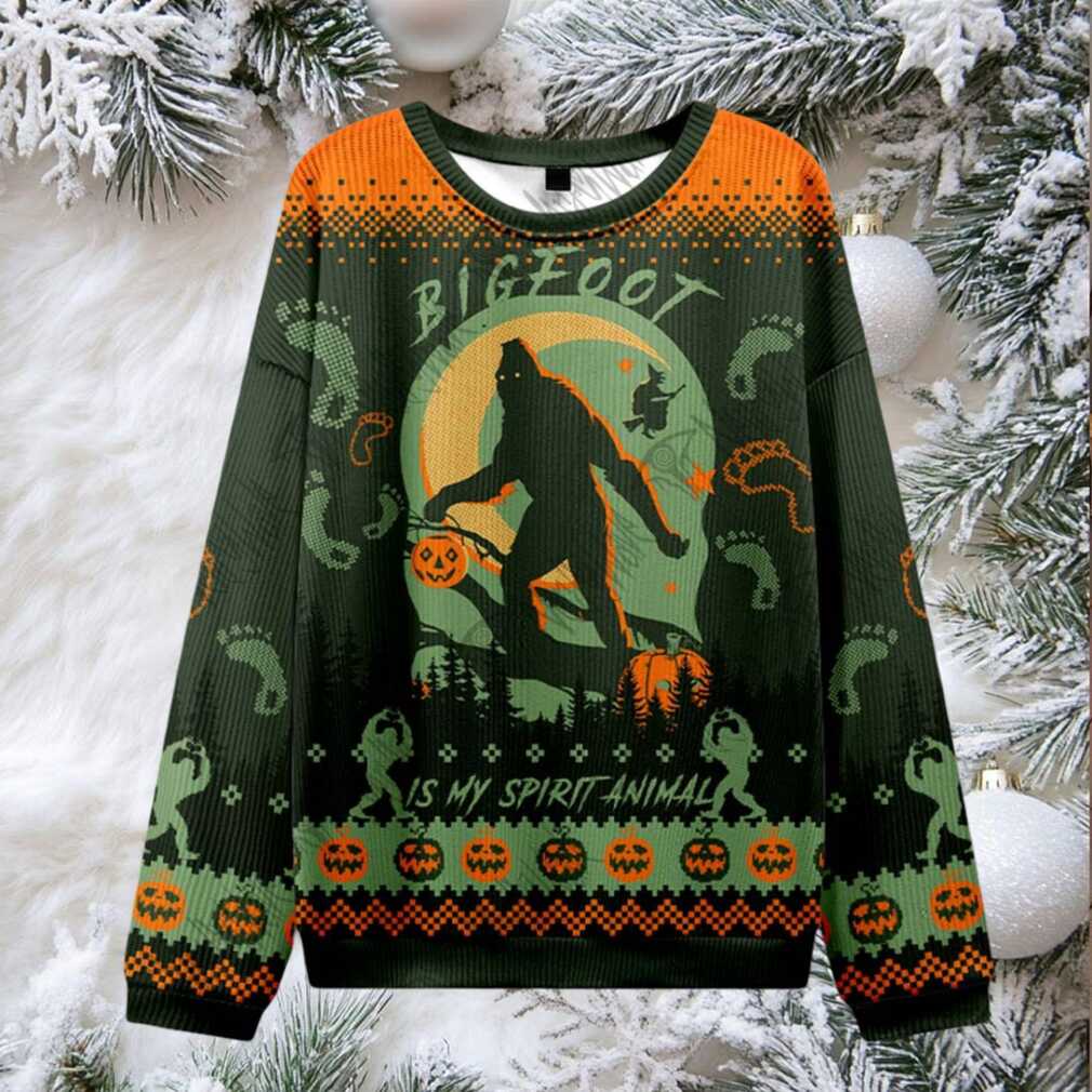 Bigfoot is My Spirit Animal Ugly Sweatshirts Bigfoot is My Spirit Animal Ugly Sweatshirts