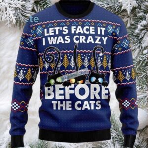 Black Cat Mom Lets Go Crazy Family Xmas Ugly Sweaters Black Cat Mom Lets Go Crazy Family Xmas Ugly Sweaters