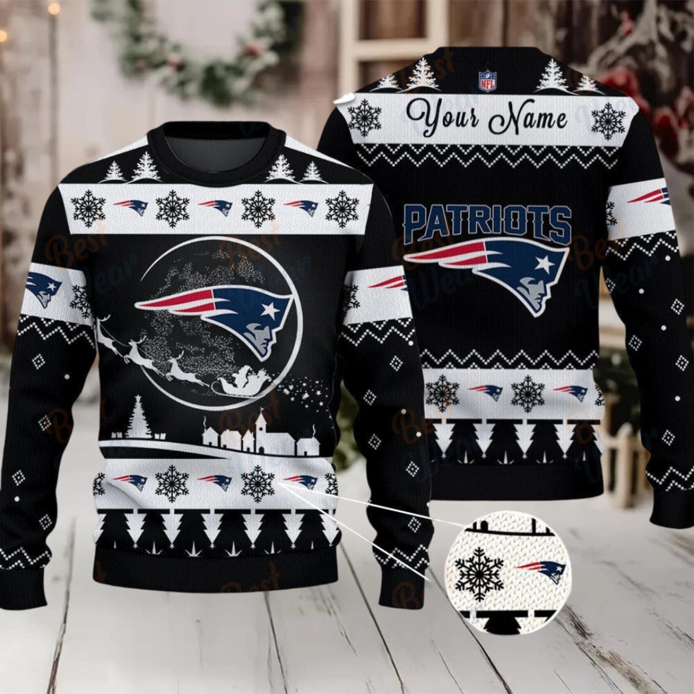 New England Patriots Customized Ugly Christmas Sweater