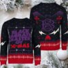 Bon Jovi Band Guitar With Signatures Band Photos Vintage Ugly Christmas Sweater Bon Jovi Band Guitar With Signatures Band Photos Vintage Ugly Christmas Sweater