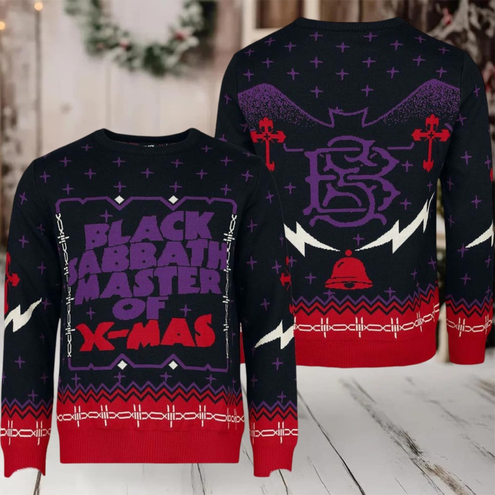 Black Sabbath Master Of Xmas Holiday 2025 Ugly Christmas Sweater Black Sabbath Master Of Xmas Holiday 2025 Ugly Christmas Sweater