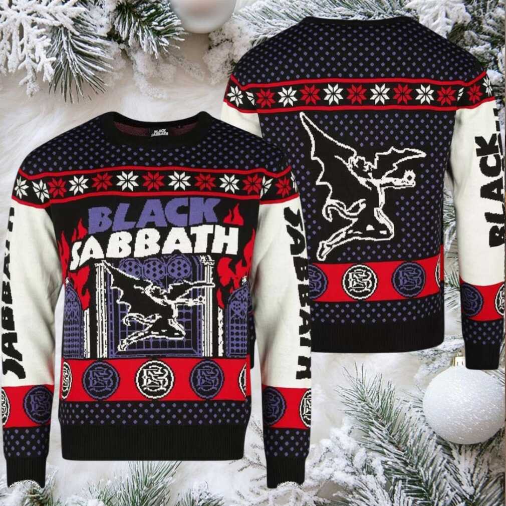 Black Sabbath Christmas Sweater with Henry the Winged Demon
