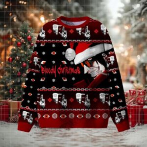 Bloody Christmas Ugly Sweatshirts