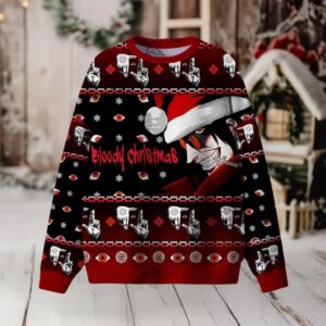 Bloody Christmas Ugly Sweatshirts