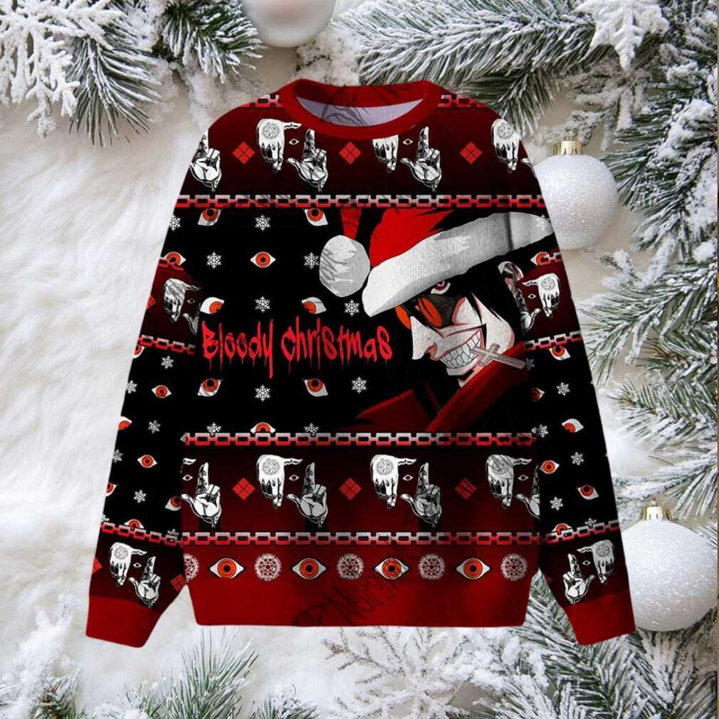 Bloody Christmas Ugly Sweatshirts Bloody Christmas Ugly Sweatshirts