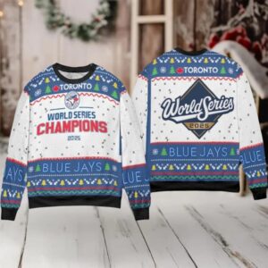 Blue Jays World Series 2025 Ugly Christmas Sweater Men Women For Sale