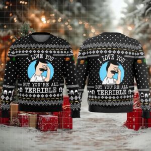 Bob’s Burgers I Love You But You’re All Terrible Ugly Sweater