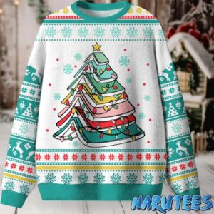 Books Christmas Tree Ugly Sweater