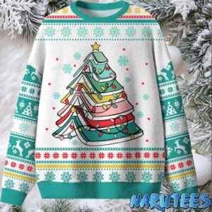 Books Christmas Tree Ugly Sweater