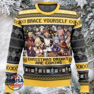 Brace Yourself Konosuba Ugly Christmas Sweater