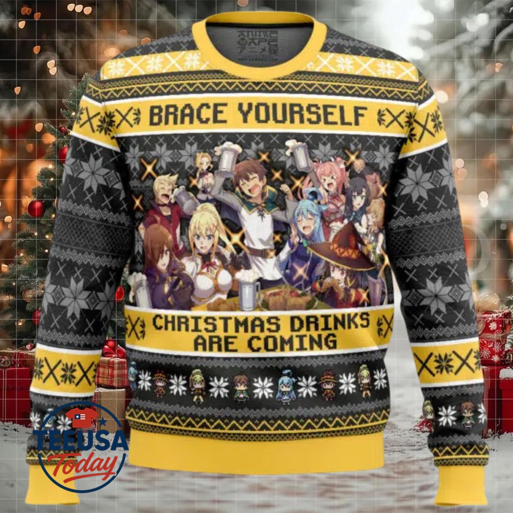 Brace Yourself Konosuba Ugly Christmas Sweater