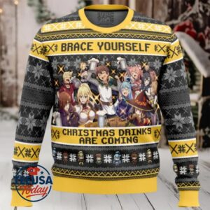 Brace Yourself Konosuba Ugly Christmas Sweater