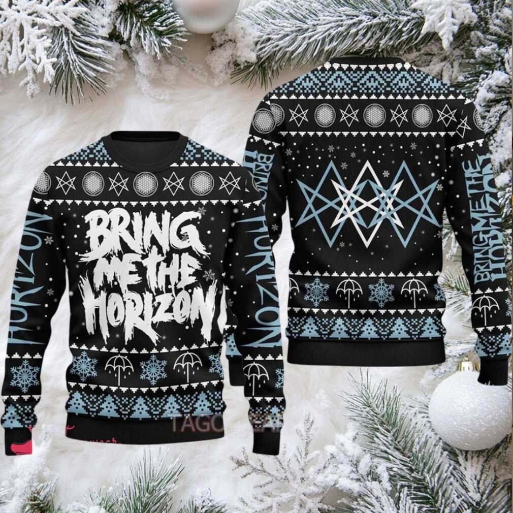 Bring Me The Horizon Christmas Sweater with band logo