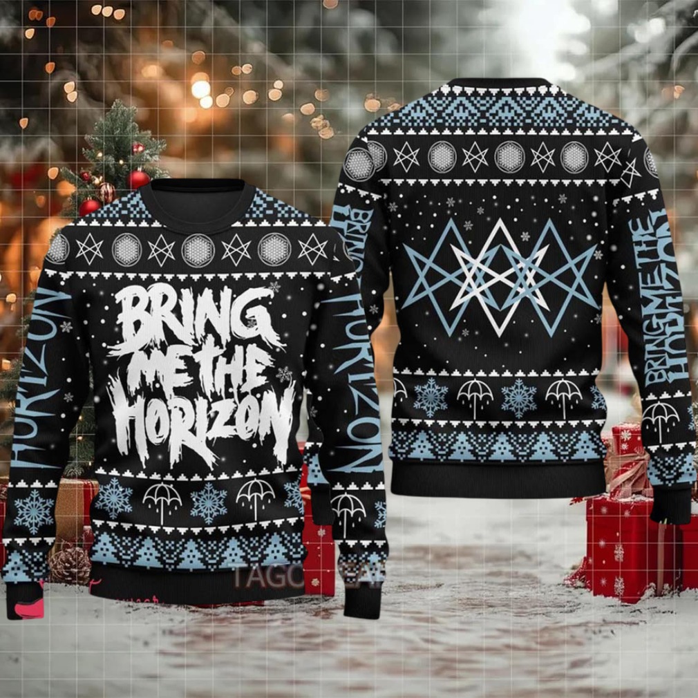 Person wearing Bring Me The Horizon Christmas Sweater