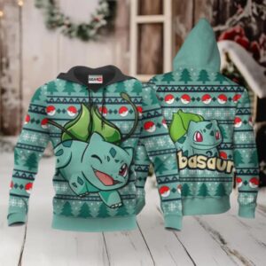 Bulbasaur Ugly Christmas Sweate Anime Pokemon Manga 1k730 Fan Gift Stylist Unisex Cartoon Graphic Outfits Aop 3d Hoodie