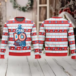 Captain America I Can Do This All Day Ugly Christmas Sweater