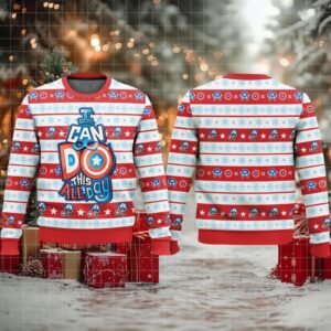 Captain America I Can Do This All Day Ugly Christmas Sweater