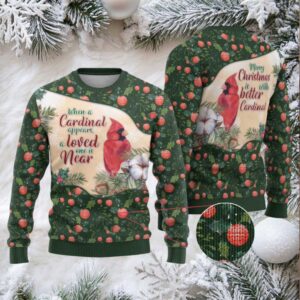 Cardinal Christmas Ugly Christmas Sweater Love Near The Xmas