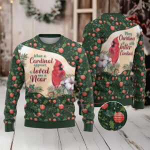 Cardinal Christmas Ugly Christmas Sweater Love Near The Xmas