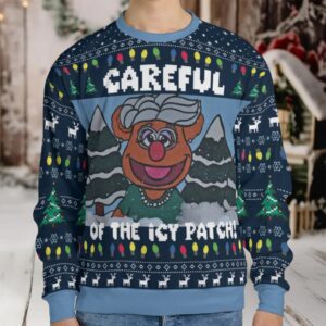 Careful Of The Icy Patch Ma Bear Ugly Christmas Sweatshirt