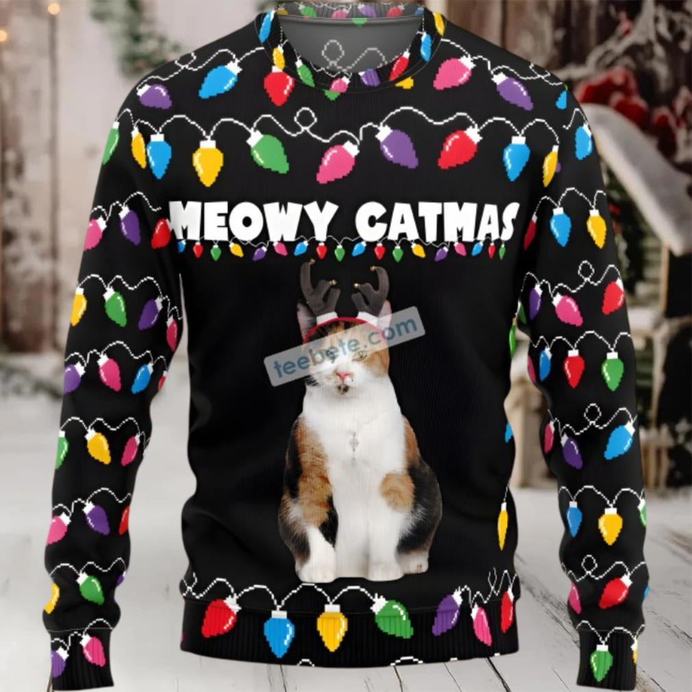 Cat Dad Meowy Catmas Family Ugly Christmas Sweaters Cat Dad Meowy Catmas Family Ugly Christmas Sweaters
